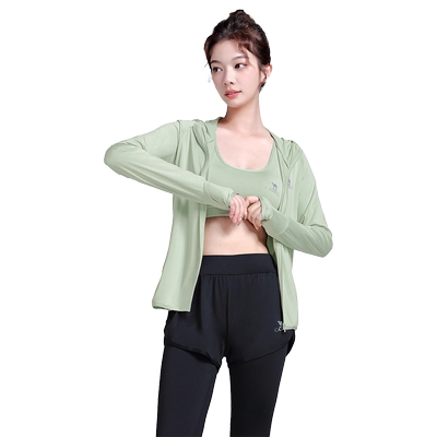 Camel骆驼瑜伽服套装女春夏防晒休闲运动服速干透气健身服五件套