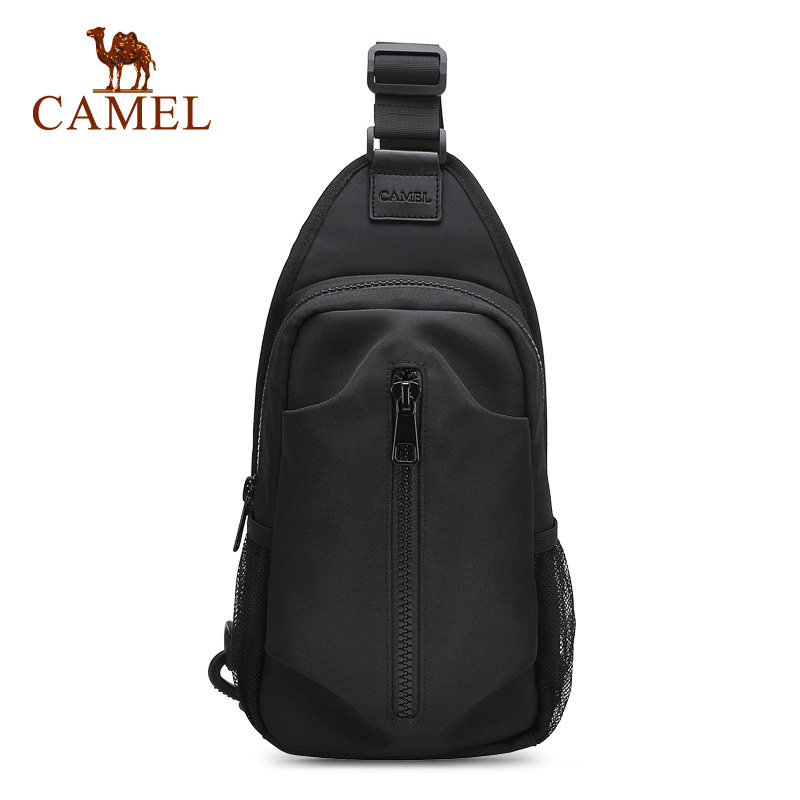 【非卖品】户外男包新款男士胸包时尚休闲单肩斜挎背包帆布胸前包