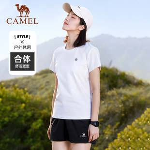 户外多色简约基础款 T恤女新款 短袖 短裤 情侣款 套装 非卖品