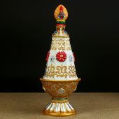 新年礼物可装 摩尼顶宝瓶 礼品 吉祥摆件藏式 载 民俗文化
