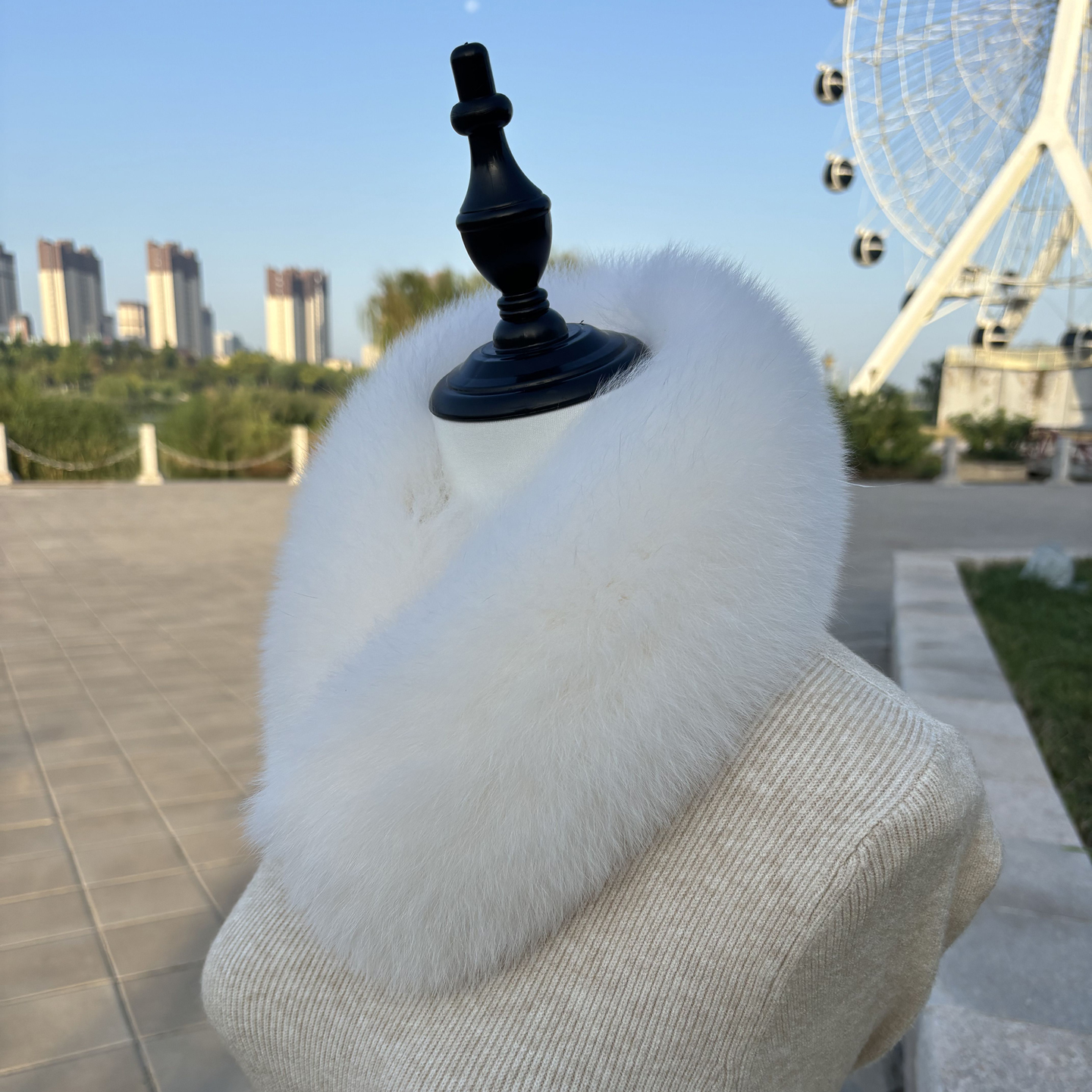 狐狸毛围巾围脖秋冬韩版百搭