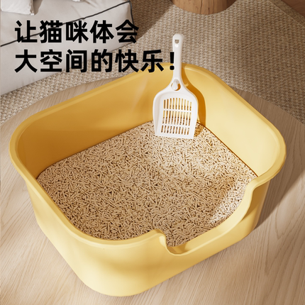 猫砂盆特大号防带出防外溅半封闭式巨大猫厕所猫沙盆屎盆宠物用品