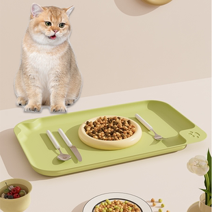猫狗通用餐垫防滑多功能餐具垫塑料宠物喂食垫子防撒水防撒粮