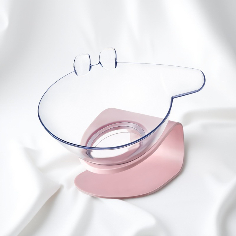 ASPET卡通白色防滑透明斜口单碗