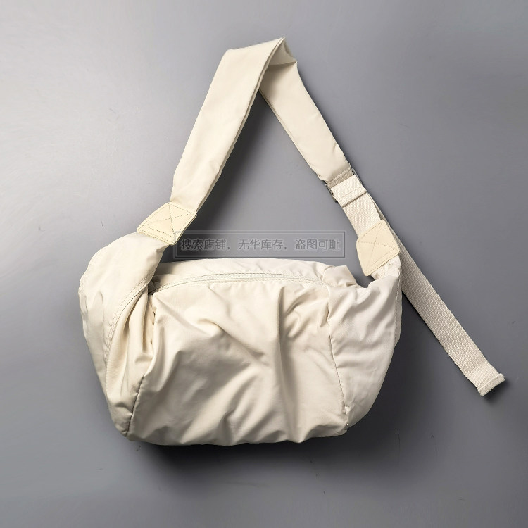 (实拍图--柔软布包)复古小众腋下包文艺简约单肩包斜挎包羽棉包