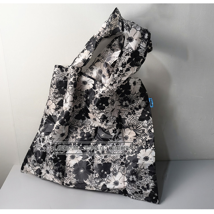 （出口岛国库存--好看）时尚黑白大容量环保袋单肩包超市大购物袋,收纳整理,购物袋/环保袋/帆布袋,淘宝优惠券,粉丝福利购,淘宝优惠卷