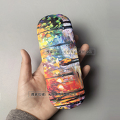 小众油画风近视镜收纳盒小清新防水小眼镜盒 出口库存 小硬盒