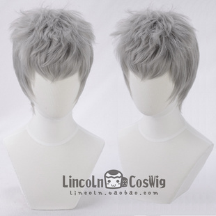 LINCOLN 鬼泣5 尼禄 Nero 灰色 角色造型超短COS假发 银灰色短发