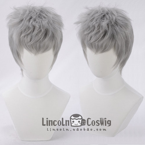 LINCOLN 鬼泣5 尼禄 Nero 灰色 角色造型超短COS假发 银灰色短发