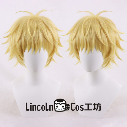 LINCOLN 电锯人 链锯人 Chainsaw Man 电次 cos假发 蓬松反翘短发