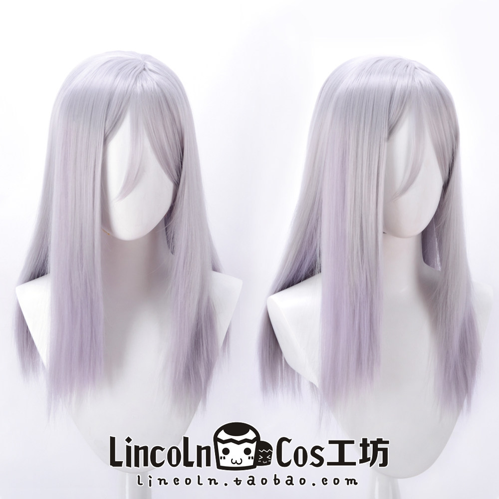 lincoln 哈利波特魔法觉醒 艾薇 沃林顿 cosplay假发灰紫渐变长发