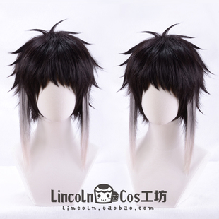 LINCOLN 文豪野犬 芥川龙之介 cosplay假发 cos角色加长鬓角短发