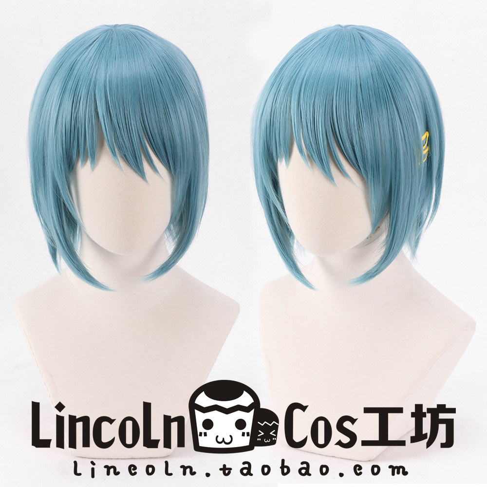 lincoln 魔法少女小圆 美树沙耶香 cos假发 蓝色 沙耶加sayaka