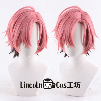 LINCOLN ES偶像梦幻祭 久远舞珠cos假发 侧分长头皮 分层渐变短发