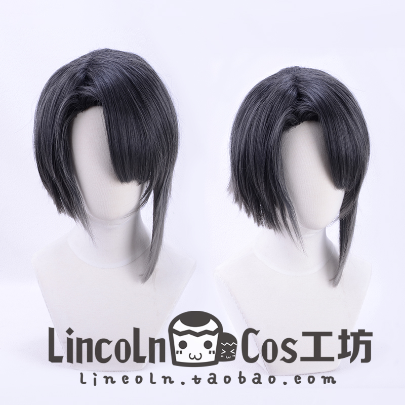 LINCOLN刀剑乱舞松井江 cosplay渐变短发 cos假发现货