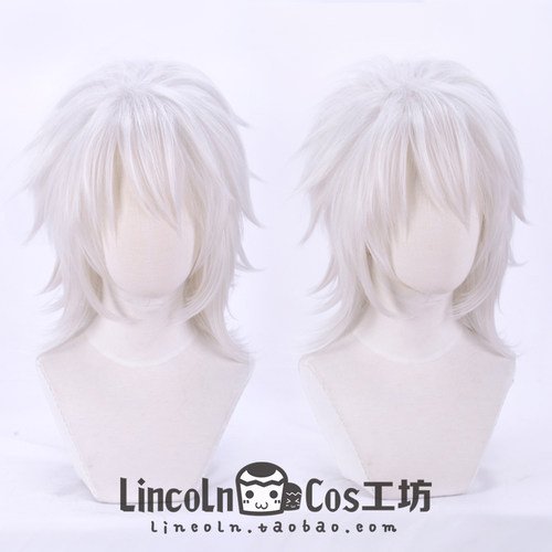 LINCOLN 尼尔:伪装者 尼尔Nier 角色反翘 白色cosplay假发 现货