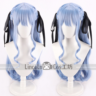 LINCOLN BanG Dream! Ave Mujica 丰川祥子COS假发波浪卷蓝色长发