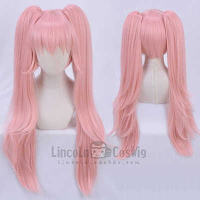 LINCOLN#COMPASS:战斗天赋解析系统 莉莉卡COS假发 粉色 双马尾