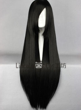 LincolnCos Cosplay假发 明智光秀 战国BASARA 万用 黑长直高温丝