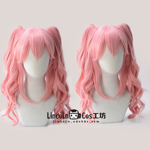 FGO玉藻前 /玉藻猫 fate 双马尾 JK制服COS假发 粉双虎卡 现货