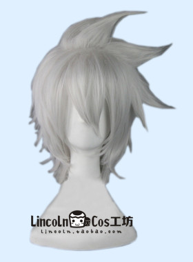 【LINCOLN】噬魂师Soul Eater Evans银白色收脸反翘高温丝COS假发