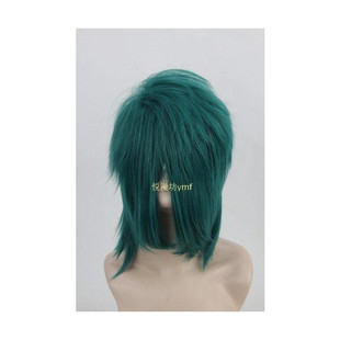 已龙 九条武政 葱姨 cos 假发 墨绿 高温丝 现货