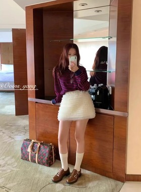 ovins yang 甜到心坎~层层网纱高腰百搭秋冬半身裙蛋糕裙 11021#