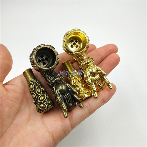 加厚特色中国风雕刻龙头烟锅烟嘴