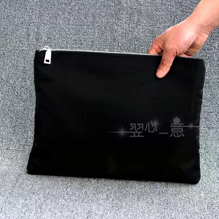 简洁大气手包女ol商务文件a4资料袋平板ipad尼龙布休闲手拿夹包男