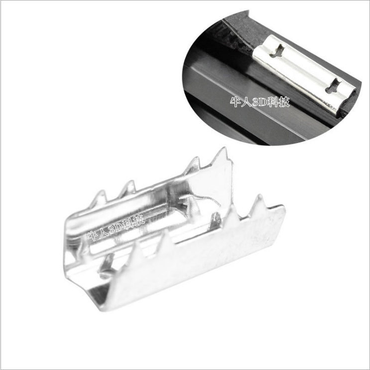 Openbuilds同步带夹 皮带夹 不锈铁锯齿夹Belt Clamp Crimp Style