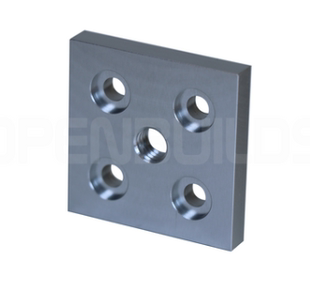 Slot Foot 40x40 Threaded Plate Center