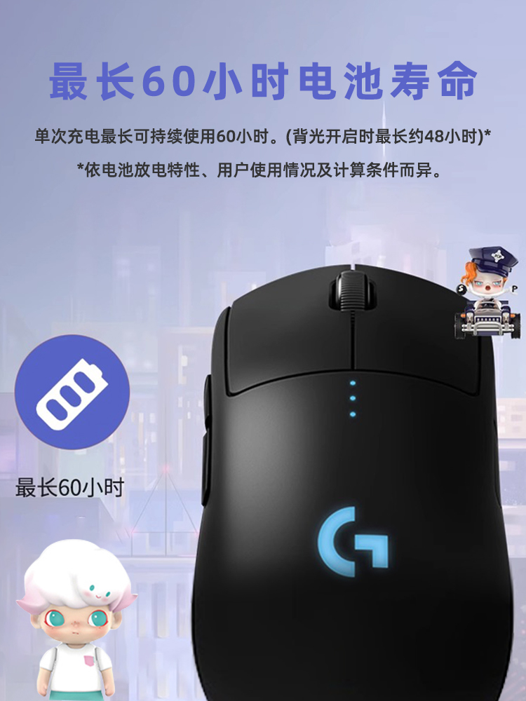 顺丰罗技gpw狗屁王一代1代游戏鼠标无线电竞双模gpro宏CFCSgo吃鸡 电脑硬件/显示器/电脑周边 无线鼠标 原图主图