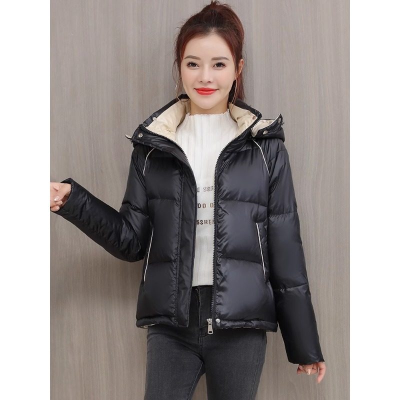 2025新款冬季连帽时尚洋气撞色羽绒服女小个子显高显瘦保暖外套,女装/女士精品,羽绒服,淘宝优惠券,粉丝福利购,淘宝优惠卷