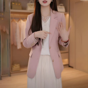 微闪星空西装显瘦正肩西服外套女