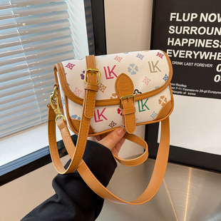 高级感软皮老花小包包女2025新款 简约迷你斜挎包百搭轻奢 小众时尚