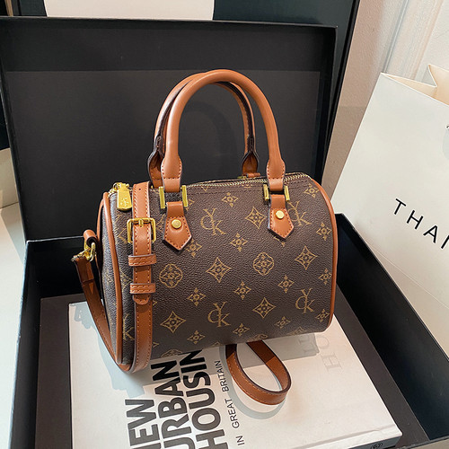 波士顿手提包女式复古轻奢枕头包