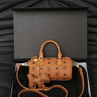 小熊枕头包手提小包包女2025新款 mini波士顿斜挎包百搭小众单肩包