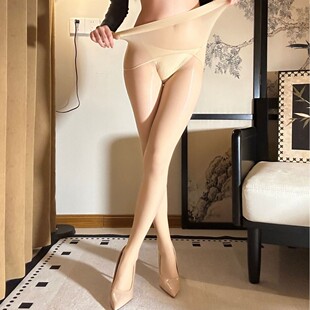 珞樱8416木星系列马油高腰无缝大码丝袜女性感油亮丝滑高密连裤袜