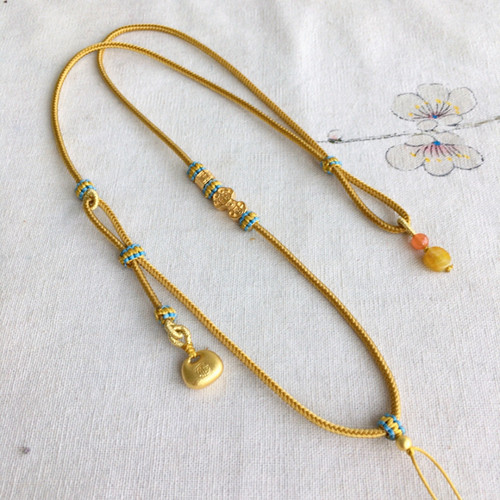 妖石传说如意锁编绳调节中国风格