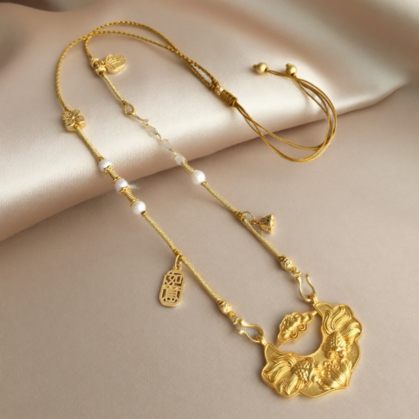 妖石传说项链佛牌绳子黄色调节绳