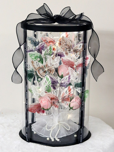 【加厚礼盒】蝴蝶有钱花手工diy材料包生日礼物有钱花礼盒母亲节