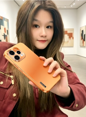 适用于OPPOReno8/9/10/11/12/13/14/15cPro+F海外版手机壳星宇橙防摔镜头保护套磨砂简约男女全包边防护外壳