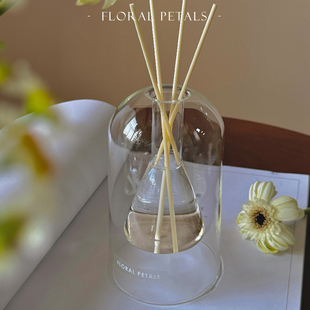 无火香薰瓶透明玻璃空瓶扩香瓶小红书同款 卧室内房间酒店藤条香氛