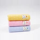 洁玉hellobaby儿童长绒棉纯棉浴巾柔软舒适吸水亲肤卡通家用