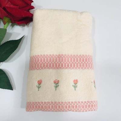 纯棉毛巾洗脸柔软面巾家用绣花