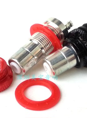 EIZZ RCA信号插座黄铜磷青铜镀厚银80U'' 无磁 音频座 EZ-106