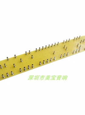 JCM800接线板 黄色打钉接线板 接线柱 绝缘板300x60x2mm