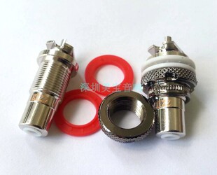 EIZZ RCA信号插座 音频信号座 碲铜镀无镍铑莲花插座 EZ-104