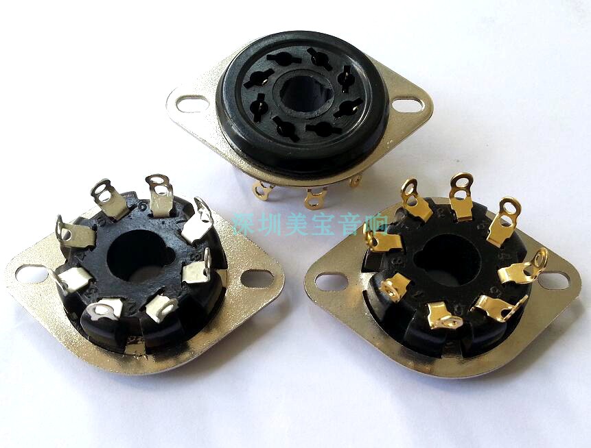 电木大8脚电子管座 S8WPF-G 搭棚脚适用KT88 6550 6SN7 EL34 6V6