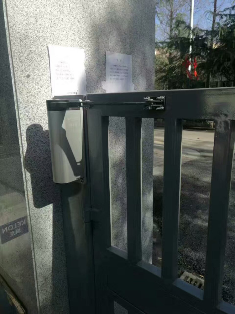 小型曲臂开门器家用双门通用广告门平开门快速小区门禁自动开门机